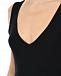 Трикотажное платье миди с V вырезом, черное Pietro Brunelli | Фото 10