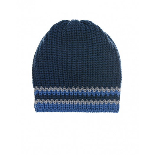 Синяя шапка с полосками Catya | Фото 1