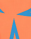 Оранжевые леггинсы с голубыми звездами Stella McCartney | Фото 3