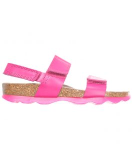 Кожаные сандалии цвета фуксии SUPERFIT Розовый, арт. 1-000133-5500 | Фото 2