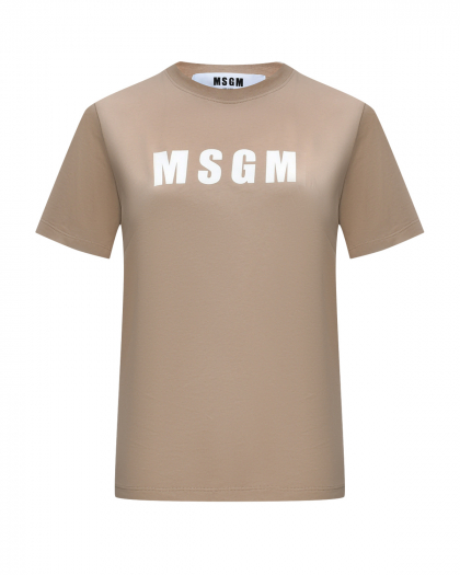 Базовая футболка с лого MSGM | Фото 1