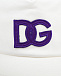 Белая бейсболка с фиолетовым логотипом Dolce&Gabbana | Фото 4