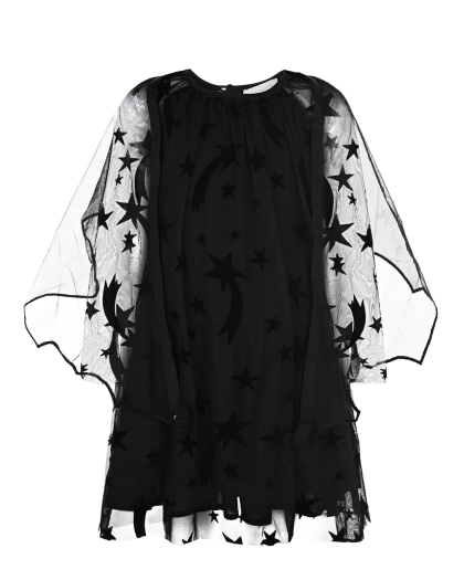Черное платье со съемными крыльями Stella McCartney | Фото 1