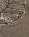 Коричневые джинсы с поясом на кулиске Diesel | Фото 3
