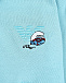 Куртка спортивная голубая, принт лого и смурфик Emporio Armani | Фото 3