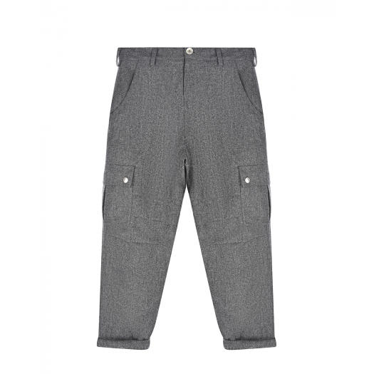 Серые брюки с карманами-карго Brunello Cucinelli | Фото 1