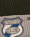Шапка цвета хаки с нашивкой &quot;Rugby Club&quot; Il Trenino | Фото 3