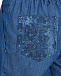 Синие шорты с поясом на резинке Dan Maralex | Фото 8
