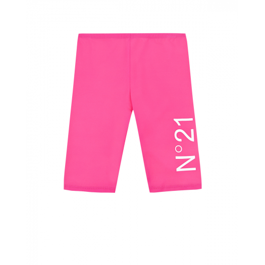 Розовые шорты с логотипом No. 21 | Фото 1