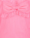 Розовое платье с короткими рукавами и бантом Sasha Kim | Фото 3