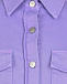 Укороченная джинсовая куртка сиреневого цвета Parosh | Фото 6