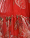 Красное платье с рукавами-крылышками Monnalisa | Фото 4