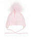 Розовая шапка с аппликициями &quot;Слоники&quot; Joli Bebe | Фото 2