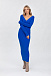 Трикотажное платье миди синего цвета Pietro Brunelli | Фото 2