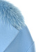 Голубое пальто с меховыми карманами в тон Blancha | Фото 7