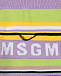 Шорты в полоску с лого MSGM | Фото 3