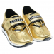 Золотистые кроссовки с логотипом Dolce&Gabbana | Фото 1