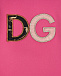 Розовое платье с крупным логотипом Dolce&Gabbana | Фото 4