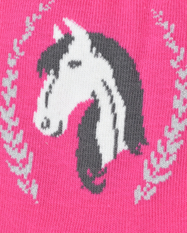 Носки цвета фуксии с принтом &quot;лошадь&quot; Falke , арт. 10598 8550 | Фото 2
