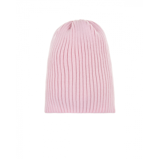 Розовая шерстяная шапка с отворотом Jan&Sofie | Фото 1