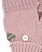 Розовые перчатки с откидным верхом Il Trenino | Фото 4