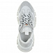Белые кроссовки со вставками в сетку Moncler | Фото 4