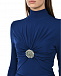 Платье с драпировкой, синее Roberto Cavalli | Фото 10