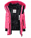 Розовое пуховое пальто с логотипом Moncler | Фото 3