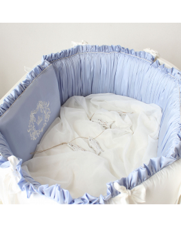 Комплект постельного белья  для кровати Stokke Sleepi, голубой KrisFi , арт. КГ103 | Фото 1