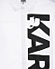Белая рубашка с крупным логотипом Karl Lagerfeld kids | Фото 3