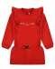 Красное платье с золотым логотипом  | Фото 1