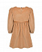 Светло-коричневое вельветовое платье Paade Mode | Фото 2