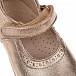 Золотистые туфли с перфорацией Beberlis | Фото 6
