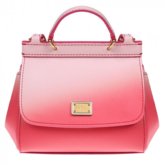 Кожаная сумка розового цвета Dolce&Gabbana | Фото 1