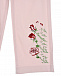 Розовые брюки с вышивкой &quot;розы&quot; Monnalisa | Фото 3
