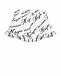 Шорты на резинке с принтом логотипа прописью, белые MSGM | Фото 1