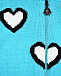 Голубая вязаная кофта с капюшоном Moncler | Фото 3