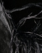 Черный кардиган с отделкой перьями ALINE | Фото 3