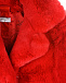 Красная шуба из эко-меха Monnalisa | Фото 5