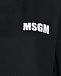 Укороченная черная футболка с лого MSGM | Фото 7