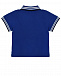 Синяя футболка-поло с отделкой в полоску Emporio Armani | Фото 2