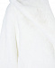 Белая шуба с капюшоном Glox | Фото 6