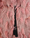 Розовое пальто с отделкой перьями Blancha | Фото 9