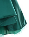 Зеленое атласное платье с многослойной юбкой David Charles | Фото 4