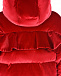 Красная бархатная куртка с воланом Philipp Plein | Фото 5