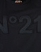 Черная футболка с аппликацией-логотипом No. 21 | Фото 6