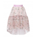 Розовая юбка с цветочным принтом Monnalisa | Фото 1