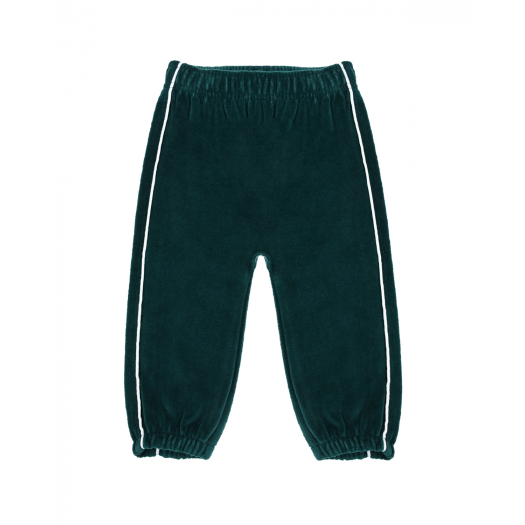 Зеленые спортивные брюки из велюра Molo | Фото 1