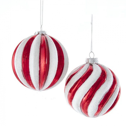 Новогодний шар красно-белый, в ассортименте 10,2 см Christmas Inspirations | Фото 1