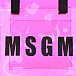 Розовая сумка из поливинила MSGM | Фото 4